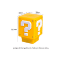 thumbnail image 3 of Lámpara De Mesa Mario Bros Cubo Led Luz De Noche De Niños Amarillo, 3 of 5