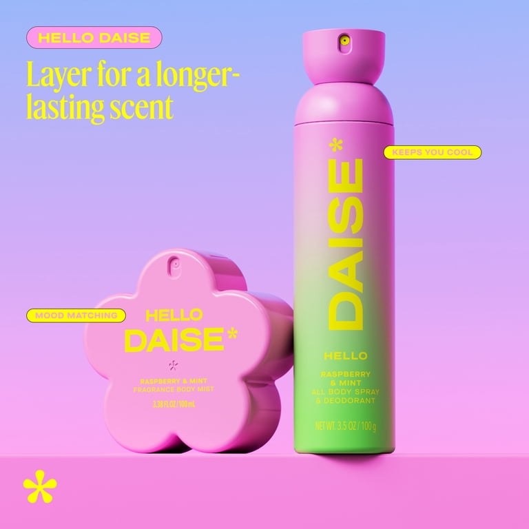 Daise Hello Daise Body Mist, Raspberry & Mint, 3.38 fl oz photo 7