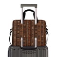 thumbnail image 2 of FORMRS 16" Laptop Bag Carrying Sleeve Case with Handle Travel Shoulder Briefcase, Brown Tribal Pattern, 2 of 8