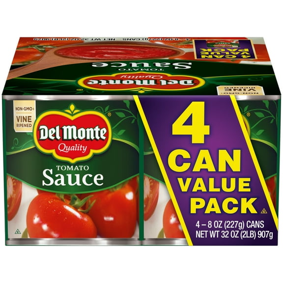 Delmonte Tomato Sauce 4-8oz., Can