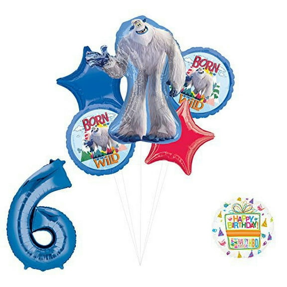 Smallfoot 6th Birthday Balloon Bouquet Decorations and Party Supplies