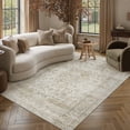 thumbnail image 4 of BERTHMEER 9'x12' Large Area Rugs for Living Room Bedroom Office Beige Vintage Non Slip Washable Farmhouse Dining Room Oriental Traditional Distressed Rugs, 4 of 8