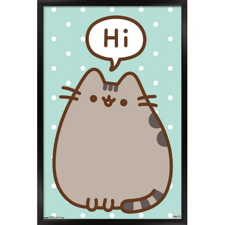 Pusheen - Hi Wall Poster, 14.725" x 22.375" Framed