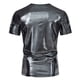 thumbnail image 4 of pstuiky Camisa de manga corta para hombre, Camiseta de manga corta con cuello redondo y estampado liso para hombre camisas casuales para hombre s, 4 of 9