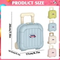 thumbnail image 3 of LSHYLF Portable Trolley Organizer Box With Wheels Retractable Handle Storage Case For Toys Books Plastic(blue,6.69*6.69*4.13in), 3 of 4