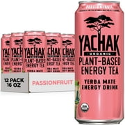 Yachak Yerba Mate Drink, Passionfruit, 16 fl oz, 12 Pack Cans