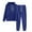 Blue 1, variant on Hueook Women's Outfits Activewear Jogger Casual Tracksuit for women Hoodies Sweatshirt + Pants Sets Sports Wear Leisure Lounge Wear With Pocket