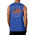 thumbnail image 4 of Independence Day Tank Tops for Men Crew Neck Sleeveless Patriotic Printed Casual Celebration Tank Top Lightweight Summer Daily T-Shirts ,3XL,#01 Blue, 4 of 4