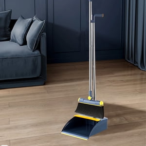 Dvkptbk Ensemble de balais et de balayeuses portatifs pour la maison, balais, balayettes, balai et combo pour bureau, balis et produits de nettoyage de balustrades