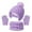 Purple, variant on Xyant Hats Gloves And Scarf Sets Kids, Toddler Winter Beanie with Pom Knit Neck Warmer Fleece Lined Gloves for Boys Girls (Purple,3-10 Years）