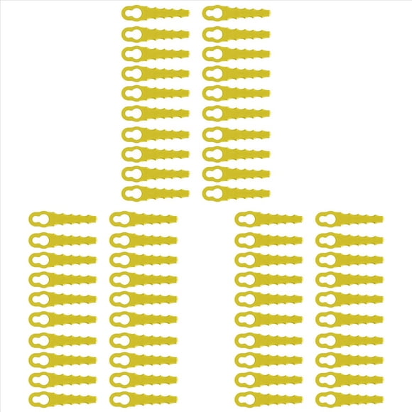 60 Cuchillas de Plástico para Cortacésped de Repuesto para Cortacésped, Cuchillas de Plástico para Cortacésped para Muchas Ocasiones