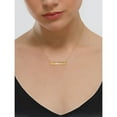 thumbnail image 4 of Personalized Script Laser Engraved Bar Necklace, 4 of 4