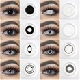 thumbnail image 4 of Belita Amy Colorful Eye Contact Lenses, Cosplay, Halloween, White, Sasuke Sharingan, For Parties// kaili Sencillez, 4 of 5