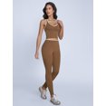 thumbnail image 7 of IBTOM CASTLE Womens Color Block Workout Sets Racerback Tank Top High Waist Leggings Gym Set Yoga Pilates Outfits Brown, 7 of 7