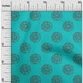 thumbnail image 1 of oneOone Polyester Lycra Fabric Floral Block Print Fabric BTY 56 Inch Wide, 1 of 4