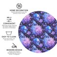 thumbnail image 4 of Fuzoiu White Skull Flower Print Leather Coasters Set,Drink Coasters Set of 6,for Tabletop Protection, Durable PVC Coasters,Home Décor and Housewarming Gift,Round Shape, 4 of 7