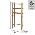 thumbnail image 6 of Better Homes & Gardens Springwood Acacia Wood over-the-Toilet Space Saver Cabinet, 3 Shelves, Honey, 6 of 11