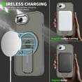 thumbnail image 2 of Luxury Stand & Strong Magnetic for iPhone 16e Case, [Compatible with MagSafe] Built in Invisible Stand Frosted Transparent Anti-Scratch Phone Cover for iPhone 16e, Desertgold, 2 of 8