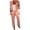 #0355-Rose Gold, variant on Two Piece Suits for Women Satin Blazer and Elastic Waist Pants sets urban minimalist style smooth fabric comfortable tailored-fit suit sets Gift