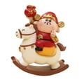 thumbnail image 4 of Figura del Dios de la Riqueza, Estatua del Dios de la Fortuna, Adorno de Mesa Adorable de Dibujos Animados, Feng Feng Estilo B, 4 of 9