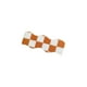 thumbnail image 1 of Pinza de pelo Zulema Horquil de ajedrez naranja, 1 of 7