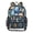 Dark Blue Cute Planet, variant on Large Clear PVC Backpack Heavy Duty See Through Backpack for Adults Work Travel, Light Blue Farm Tractor Printed 12L