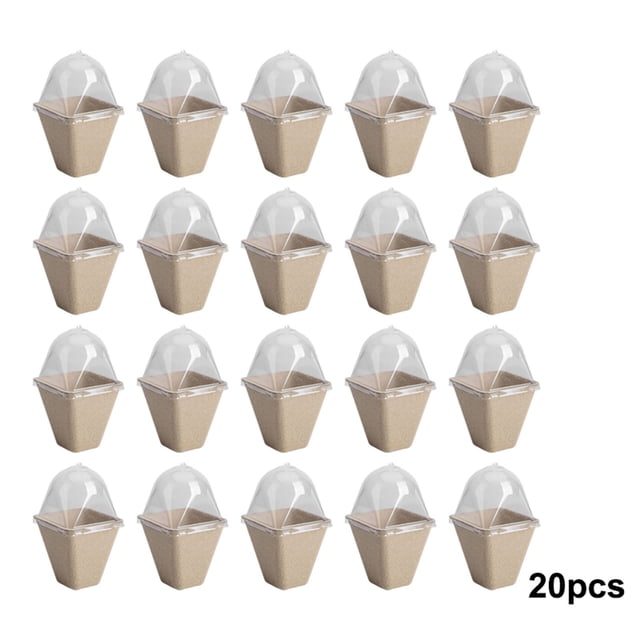 SIfdSeng Biodégradable pour Plateaux de Germination de Pépinière avec Trous pour Semis