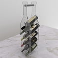 thumbnail image 2 of Premium Acrylic Wine Holder – Wine Rack Holds 9 Bottles, Lightweight & Portable with Handle, Easy Assembly, Fits All Bottle Types, Ideal for Kitchen, Bar, or Shop Use – Made in USA, 2 of 7