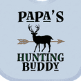 thumbnail image 4 of Inktastic Papa Hunting Buddy Bow Hunter Boys or Girls Baby Bib, 4 of 4