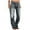 Gray, variant on Women's Baggy Straight Leg Ripped Loose Jeans Causal Boyfriend Distressed Wide Leg Denim Pants
