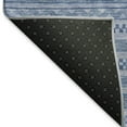 thumbnail image 5 of Addison Rugs Mayfield Premium Machine Washable Transitional Stripes Denim Rectangle Rug, 9' X 12' Machine Washable Transitional Stripes Denim Oversized Sherpa Throw Blanket, 5 of 7