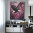 thumbnail image 4 of KLL Flower Bald Eagle Print Farmhouse Canvas Wall Art,Wall Decorations For Living Room Office Canvas Wall Decor for Home Decorations, 12'×16’’, 4 of 8