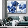 thumbnail image 6 of TAKTUK Wall Decor Home Decor Blue Flowers Nordic Modern Minimalism Style Decor Posters & Print Canvas Wall Room Decor Clearance Items, 6 of 8