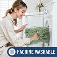 thumbnail image 5 of Simmore Toilet Rugs U Shaped 24x20, Ultra Absorbent Chenille Bathroom Rugs, Machine Washable Toilet Mat for Tub, Grass Green, 5 of 6