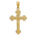 thumbnail image 3 of 14K Yellow Gold Charm Pendant 2.5 mm 16 Polished Inri Medium Crucifix, 3 of 4