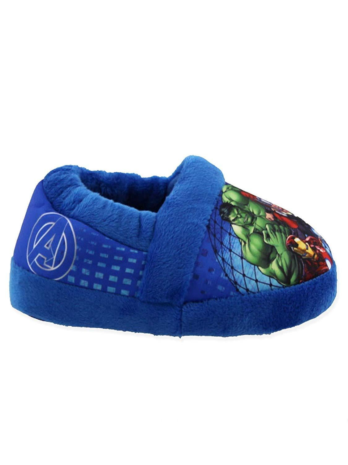 Marvel Avengers Slippers Boys Kids Comic House Shoes Loafers 