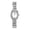 A, variant on Women's Luxury Imitation Diamond Watch: Full Rhinestone Bezel Removable Band Roman Numeral Hour Markers Square Analog Quartz Watch