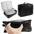 thumbnail image 2 of Grusce Fireproof Document Bag Waterproof 3 Layers Document Organizer with Lock Safe File Storage Case Portable File Organizer Multifunctional Document Safe for Document File Laptop Cash Certificate, 2 of 8