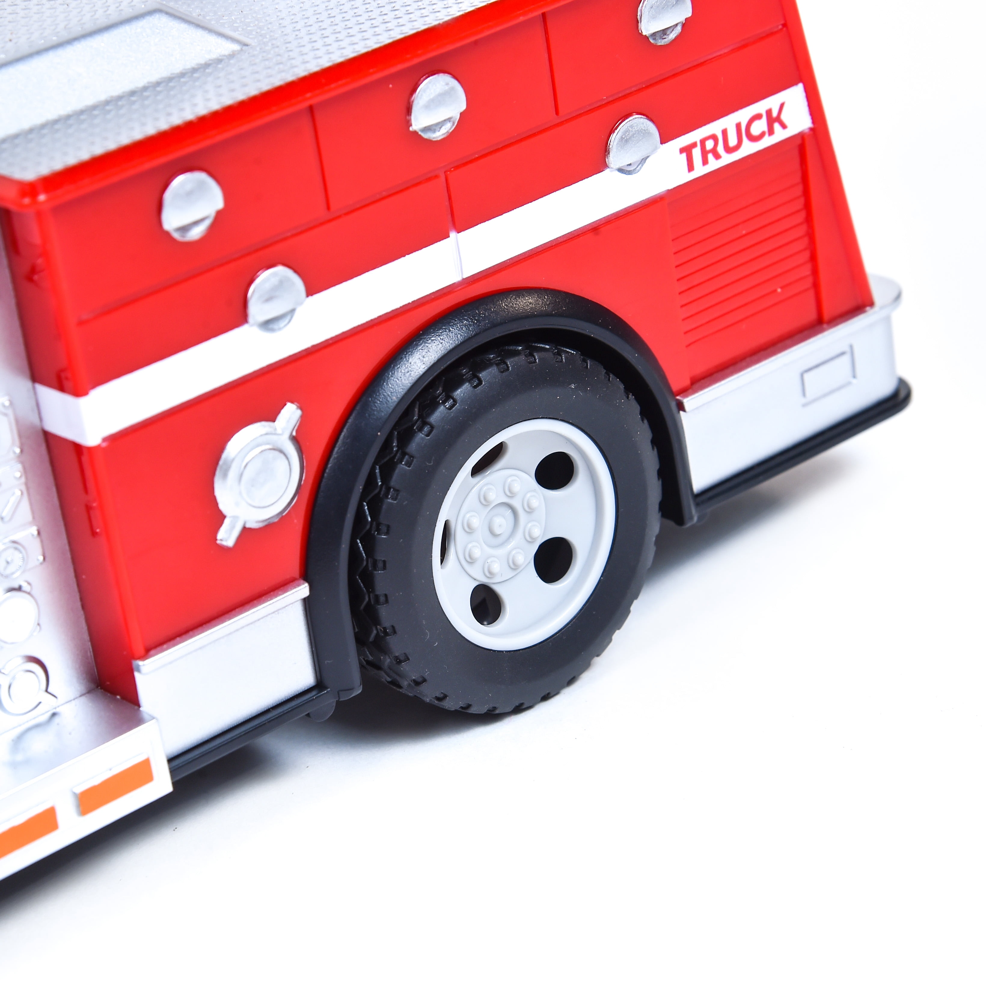 Maxx Action Large Firetruck with Extendable Ladder – Lights & Sounds Motorized Rescue Vehicle
