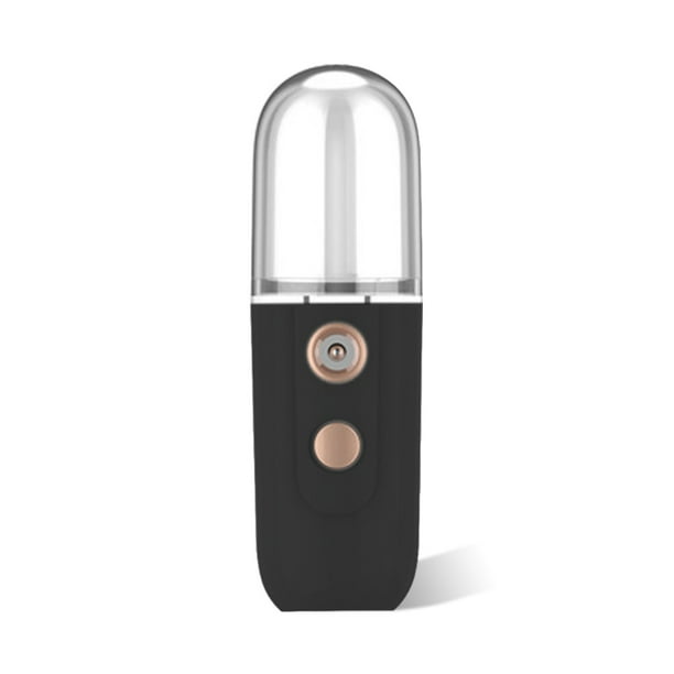 Mini 30ml USB Humidificadores recargables Difusor Facial Plástico Pasado Mistola Rociador Hojereo Handheld Skin Care Máquina herramienta Negro kenally HA028263-01B