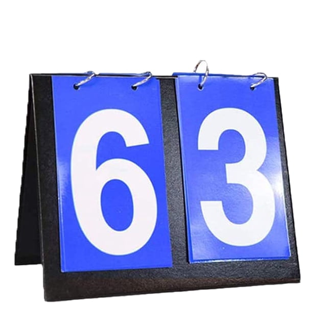 Marcador abatible de mesa Marcador deportivo con tapa portátil de 2/4 dígitos Contador de puntuación Marcador para tenis de mesa Baloncesto Fútbol Béisbol Vollyball