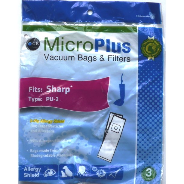 Sharp Vacuum Bags MicroPlus 3 Pack