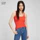 thumbnail image 3 of Camiseta sin mangas tipo tank top GAP de algodón acanalado para mujer, gris claro, talla L, 3 of 3