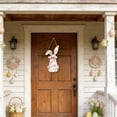 thumbnail image 6 of Garlands for Decoration Easter Rabbits 2D Wood Door Sign Hanging Wreath Decoration Wood Home Welcome Door Sign, 6 of 7