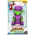 thumbnail image 3 of Marvel Spidey and His Amazing Friends Supersized Green Goblin Action Figure, Super Hero Toy, 3 of 6