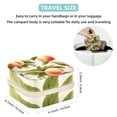 thumbnail image 5 of Peach Travel Portable Square Jewelry Box Earring Necklace Bracelet Holder Organizer Display Case Stand Decorative Box Storage Box, 5 of 6