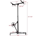 thumbnail image 2 of Yiwa 11' Drywall Lift Panel Hoist Dry Wall Rolling Panel 150LBS Lifter Construction Tools With Adjustable Telescopic Arm, 2 of 7