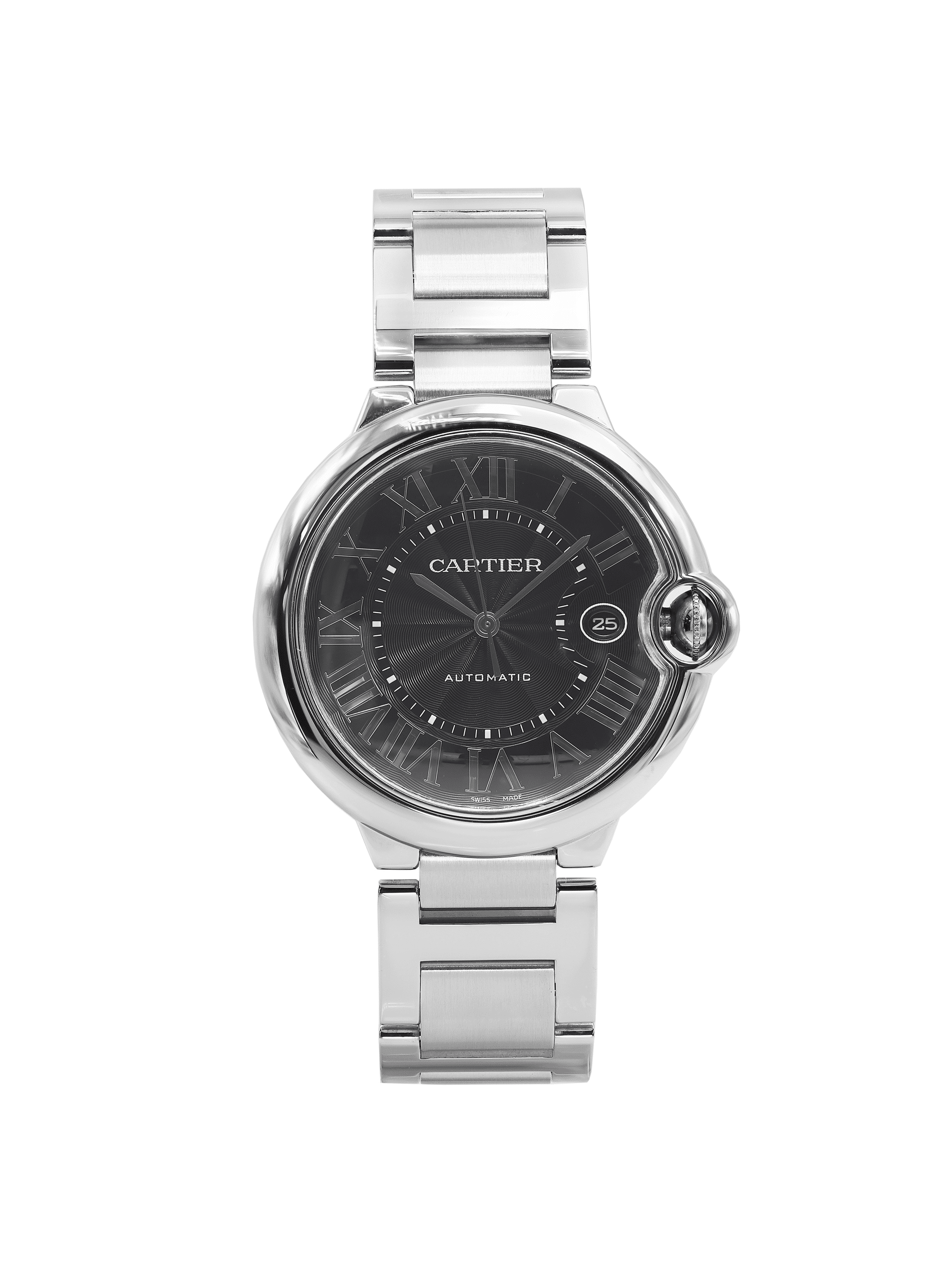 Cartier Ballon Bleu Stainless Steel 42mm Black Dial Automatic Men Watch W6920042