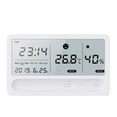 thumbnail image 1 of Multifuncional Digital Lcd Pantalla Grande Usb Recargable Táctil Reloj Meteorológico Temperatura Humedad Monitor Interior Termómetro Higrómetro Guardurnaity HA019244-00, 1 of 6