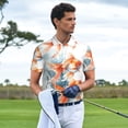 thumbnail image 3 of Honeii Three Goldfish Watercolor Splash Print Polo Shirt, A Classic Short-Sleeved, Button-Down Golf Shirt for Men,Mens Polo Shirts Short Sleeve-XX-Large, 3 of 6